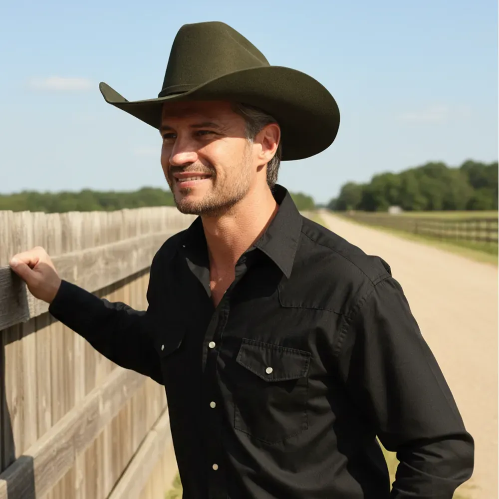 Cattleman | Mens Felt Cowboy Hat with Western Hat Band sold by American Hat Makers product image thumbnail 3