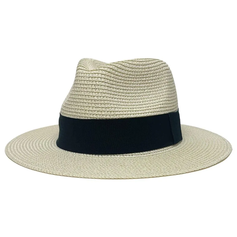 Afternoon | Mens Cream Fedora Straw Hat sold by American Hat Makers