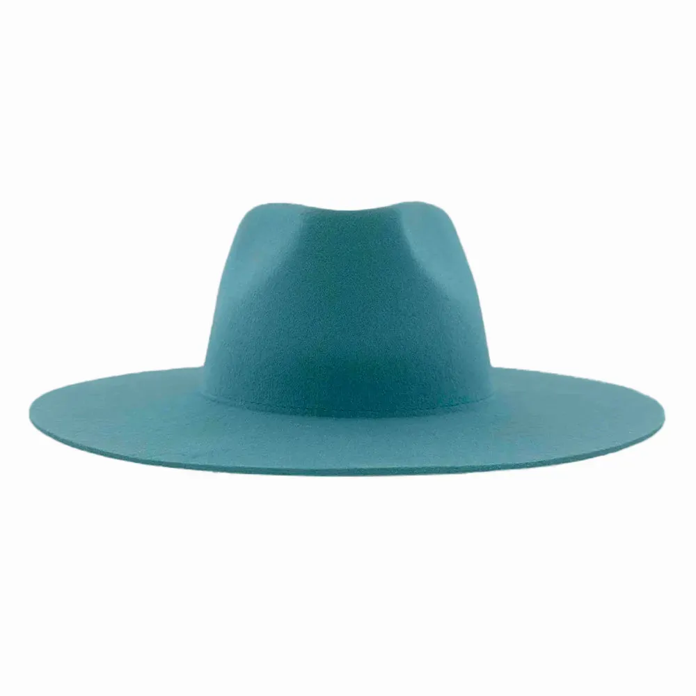 Rancher | Womens Turquoise Wide Brim Felt Fedora Hat sold by American Hat Makers product image thumbnail 5