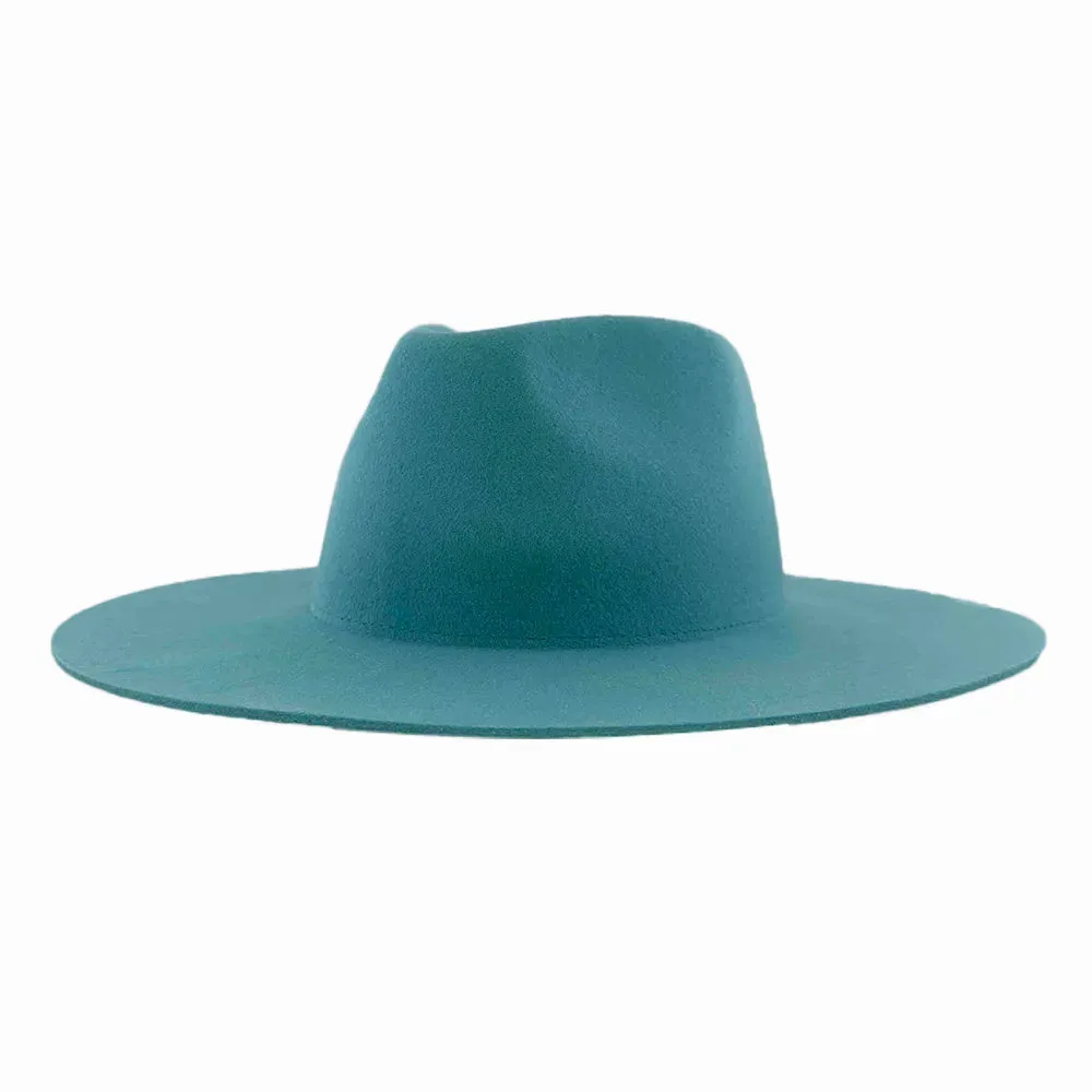 Rancher | Womens Turquoise Wide Brim Felt Fedora Hat sold by American Hat Makers product image thumbnail 2