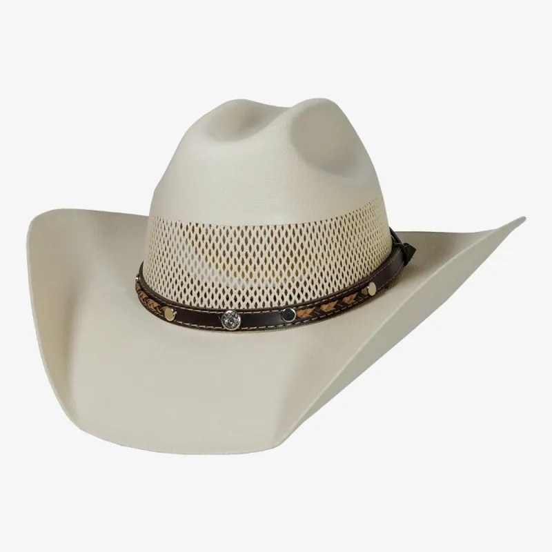 Austin | Mens Cream Straw Cowboy Hat made by American Hat Makers
