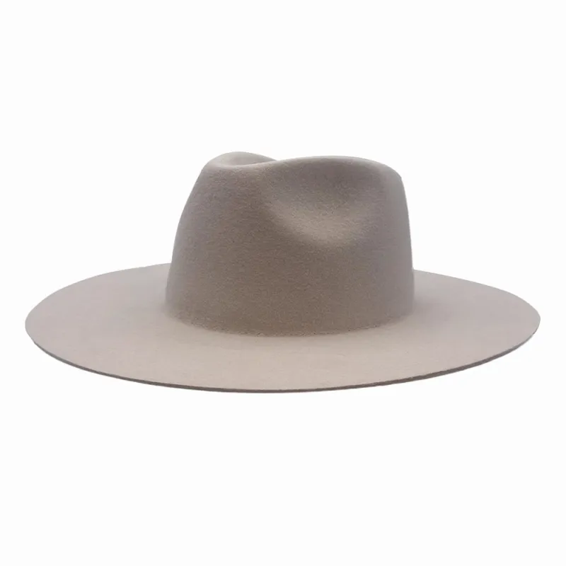 Rancher | Mens Silver Belly Wide Brim Felt Fedora Hat made by American Hat Makers
