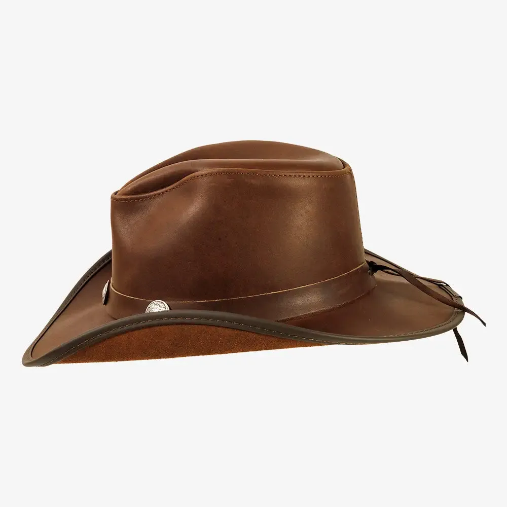 Cyclone | Womens Chestnut Leather Cowgirl Hat sold by American Hat Makers product image thumbnail 5