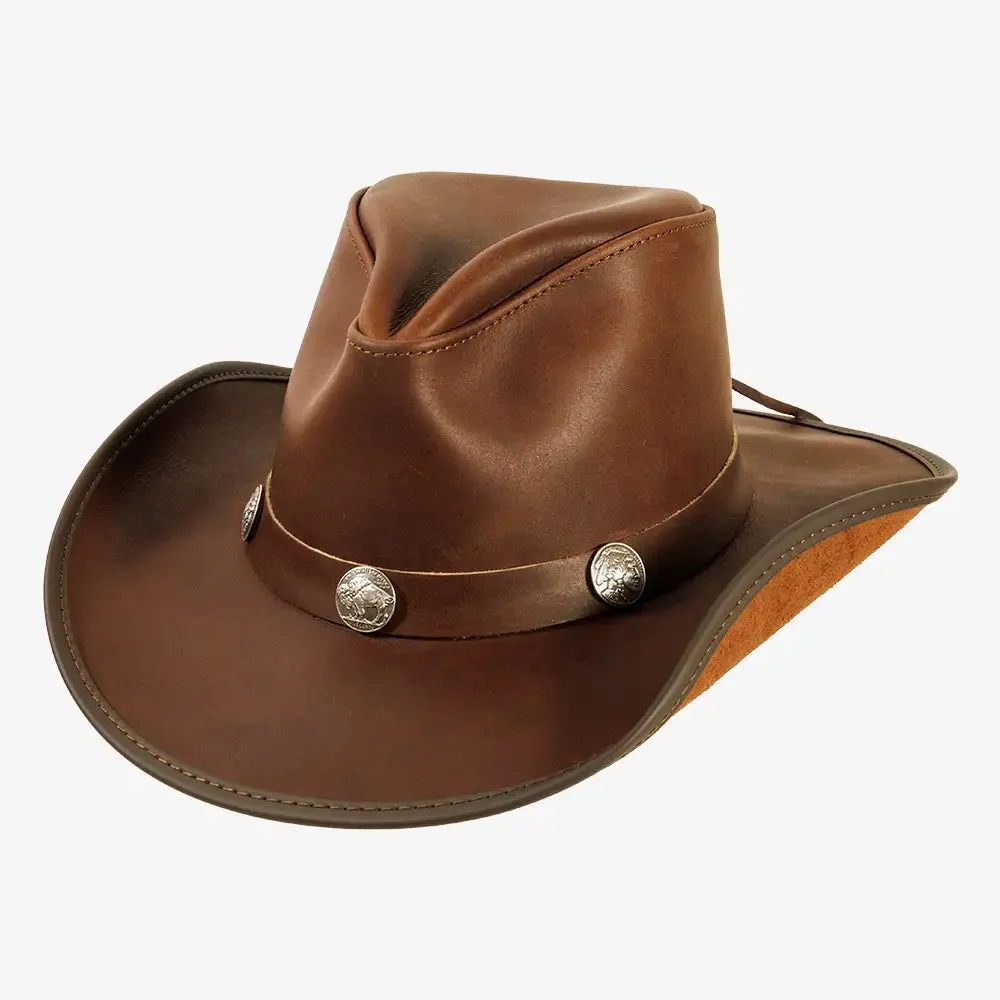 Cyclone | Womens Chestnut Leather Cowgirl Hat sold by American Hat Makers product image thumbnail 2