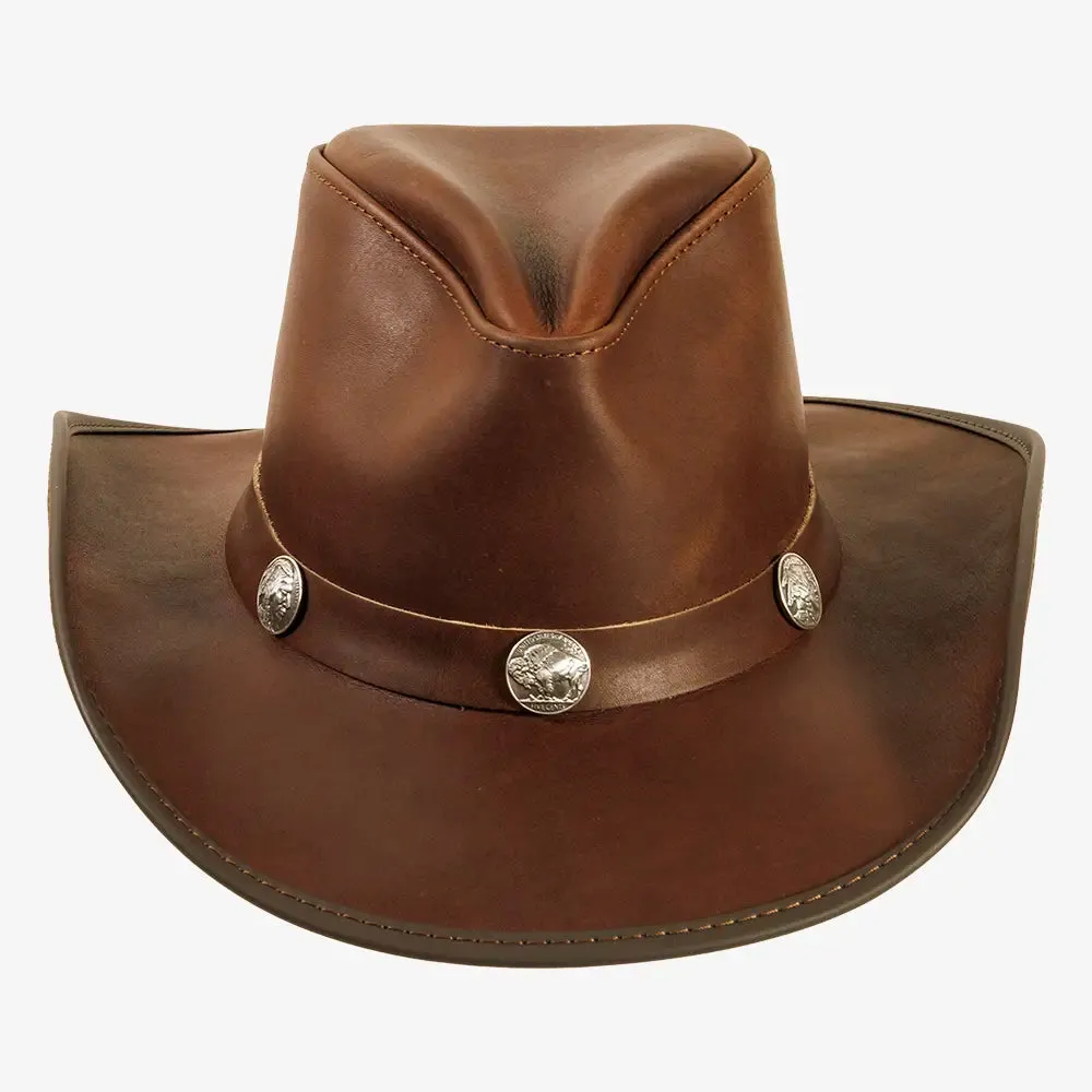 Cyclone | Womens Chestnut Leather Cowgirl Hat sold by American Hat Makers product image thumbnail 4