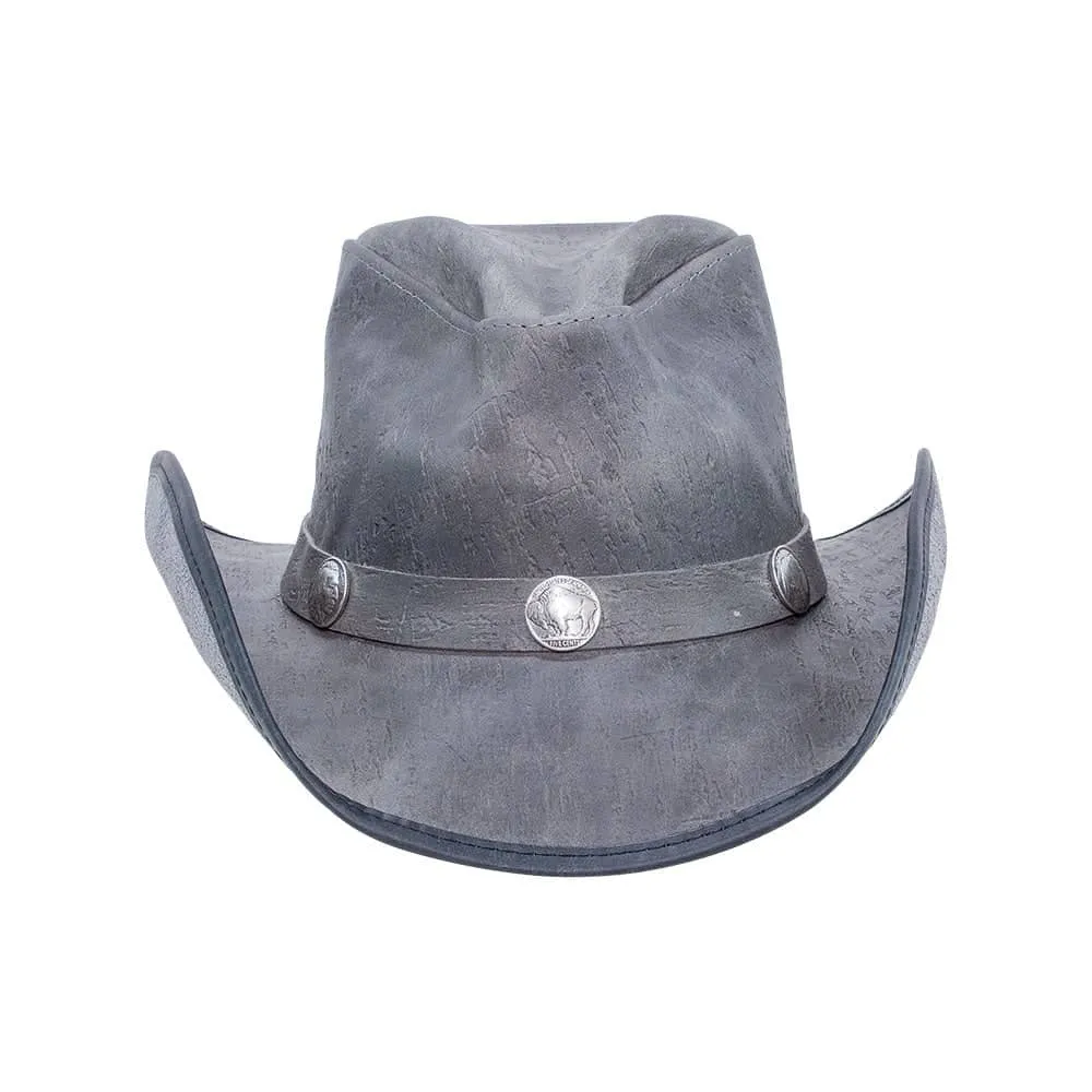 Cyclone | Womens Asphalt Leather Cowgirl Hat sold by American Hat Makers product image thumbnail 2
