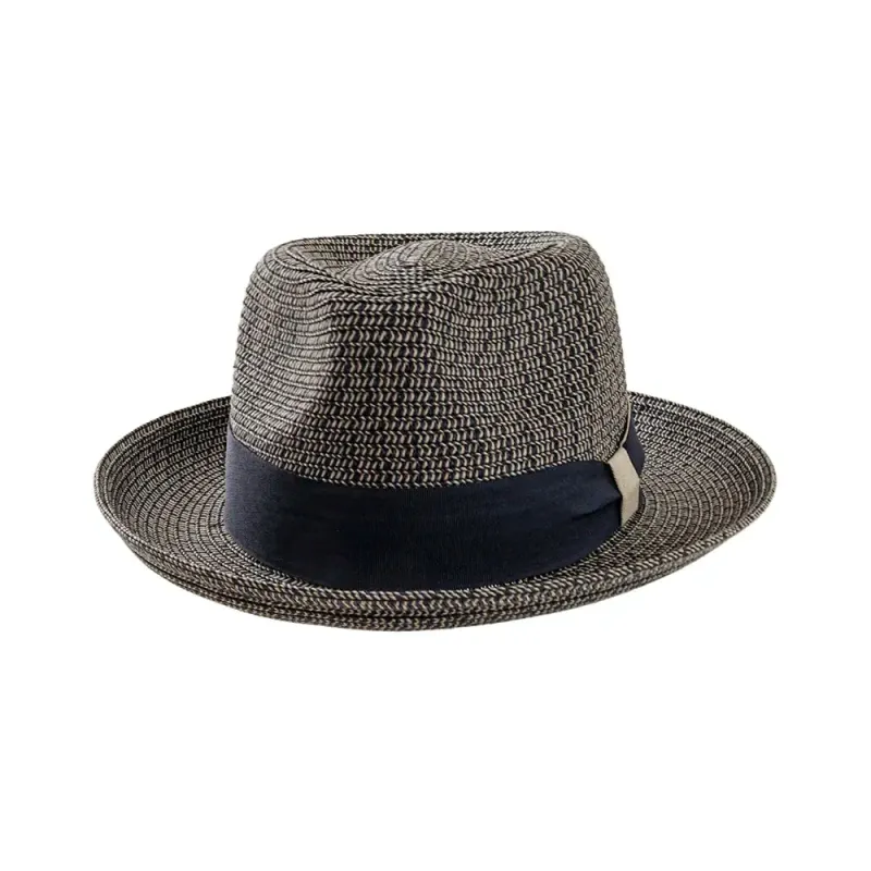 Coronado | Mens Navy Straw Fedora Hat made by American Hat Makers