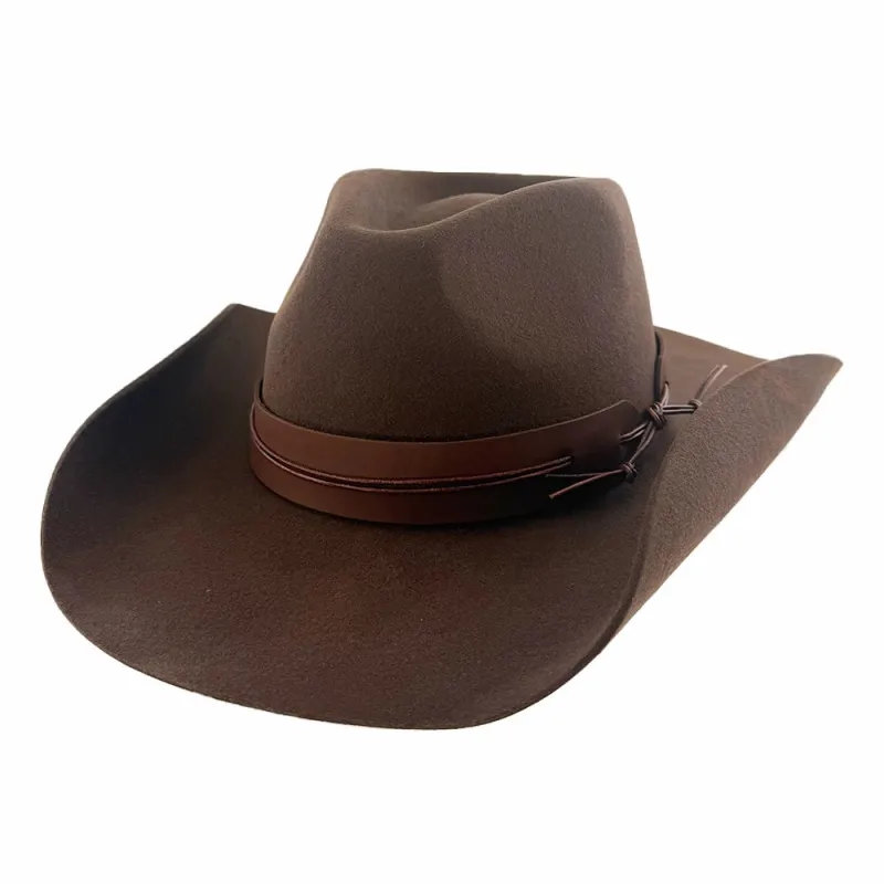 Bronson | Mens Brown Wool Felt Cowboy Hat made by American Hat Makers