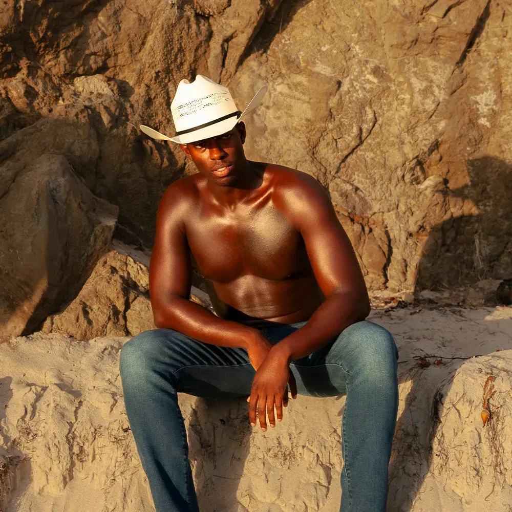 Bozeman | Mens Cream Straw Cowboy Hat sold by American Hat Makers product image thumbnail 4