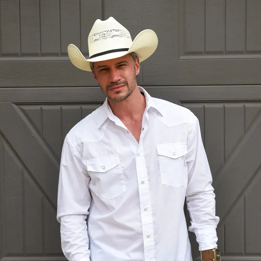 Bozeman | Mens Cream Straw Cowboy Hat sold by American Hat Makers product image thumbnail 2