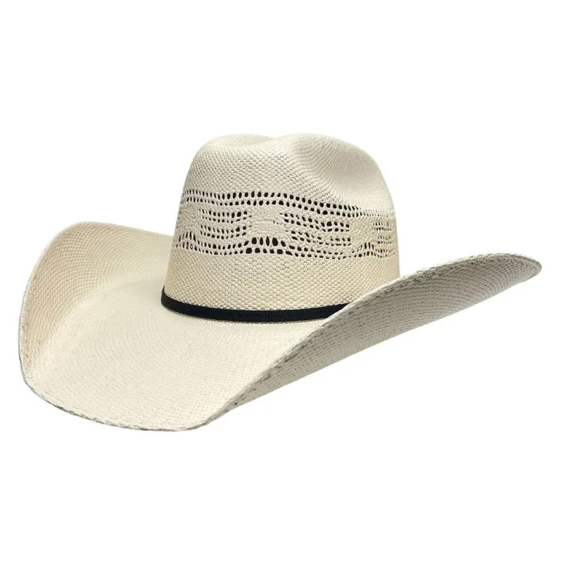 Bozeman | Mens Cream Straw Cowboy Hat made by American Hat Makers