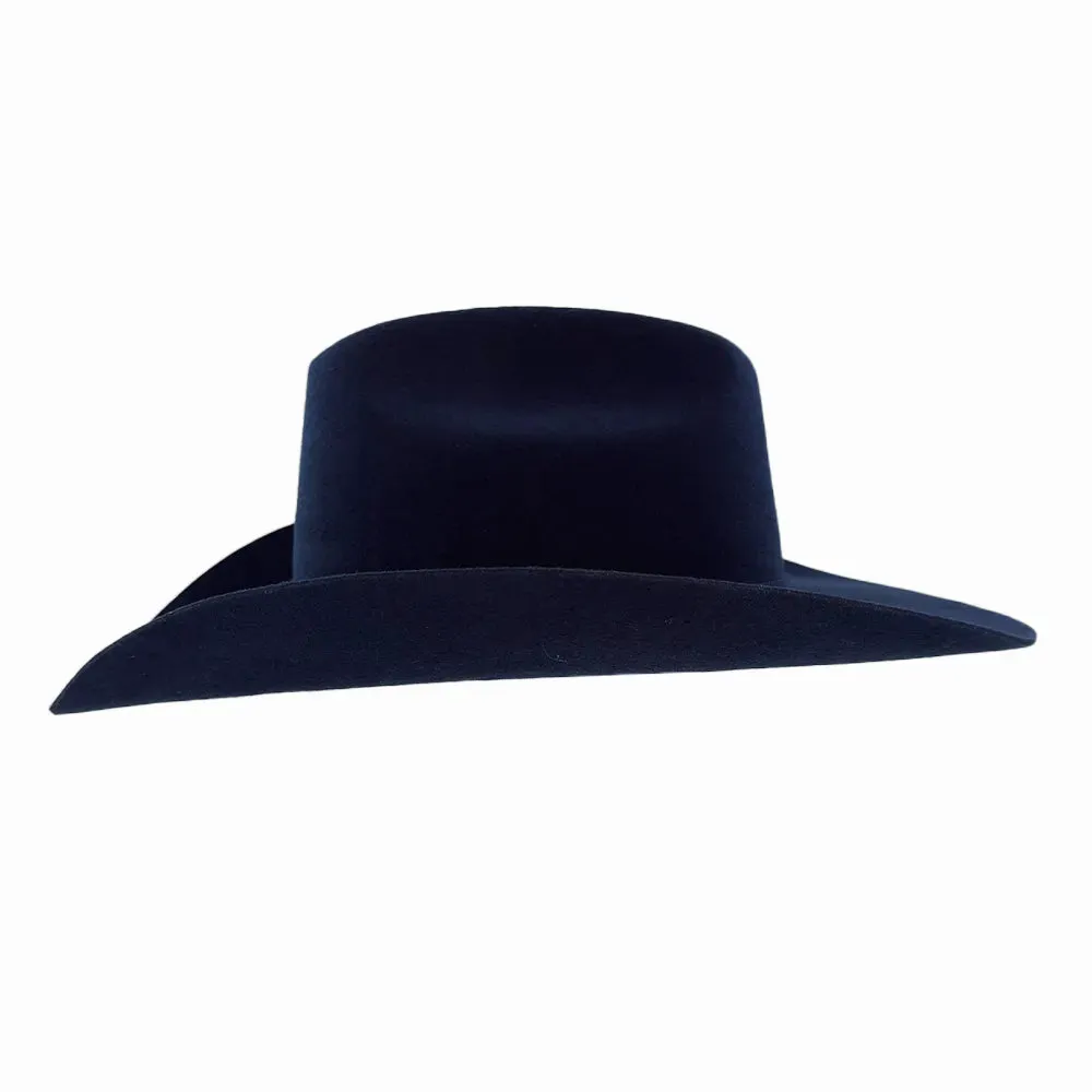 Cattleman | Mens Navy Felt Cowboy Hat sold by American Hat Makers product image thumbnail 3