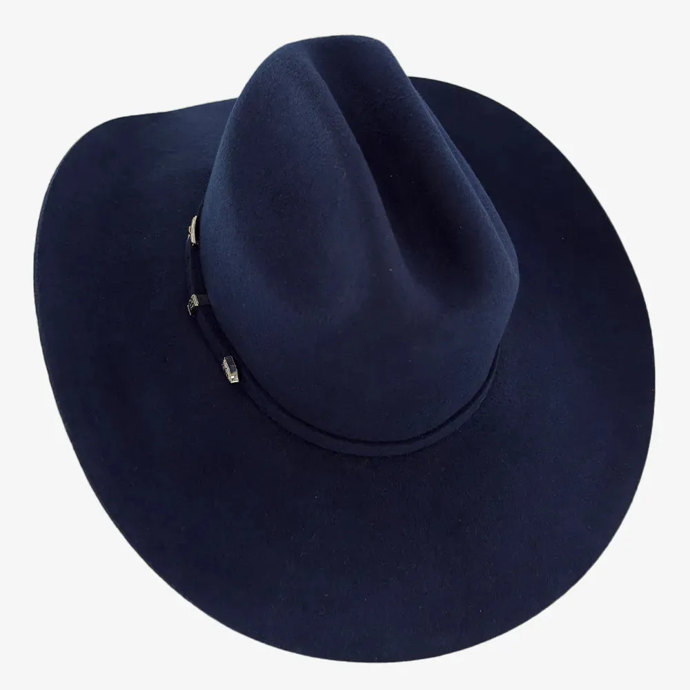 Cattleman | Mens Navy Felt Cowboy Hat sold by American Hat Makers product image thumbnail 4