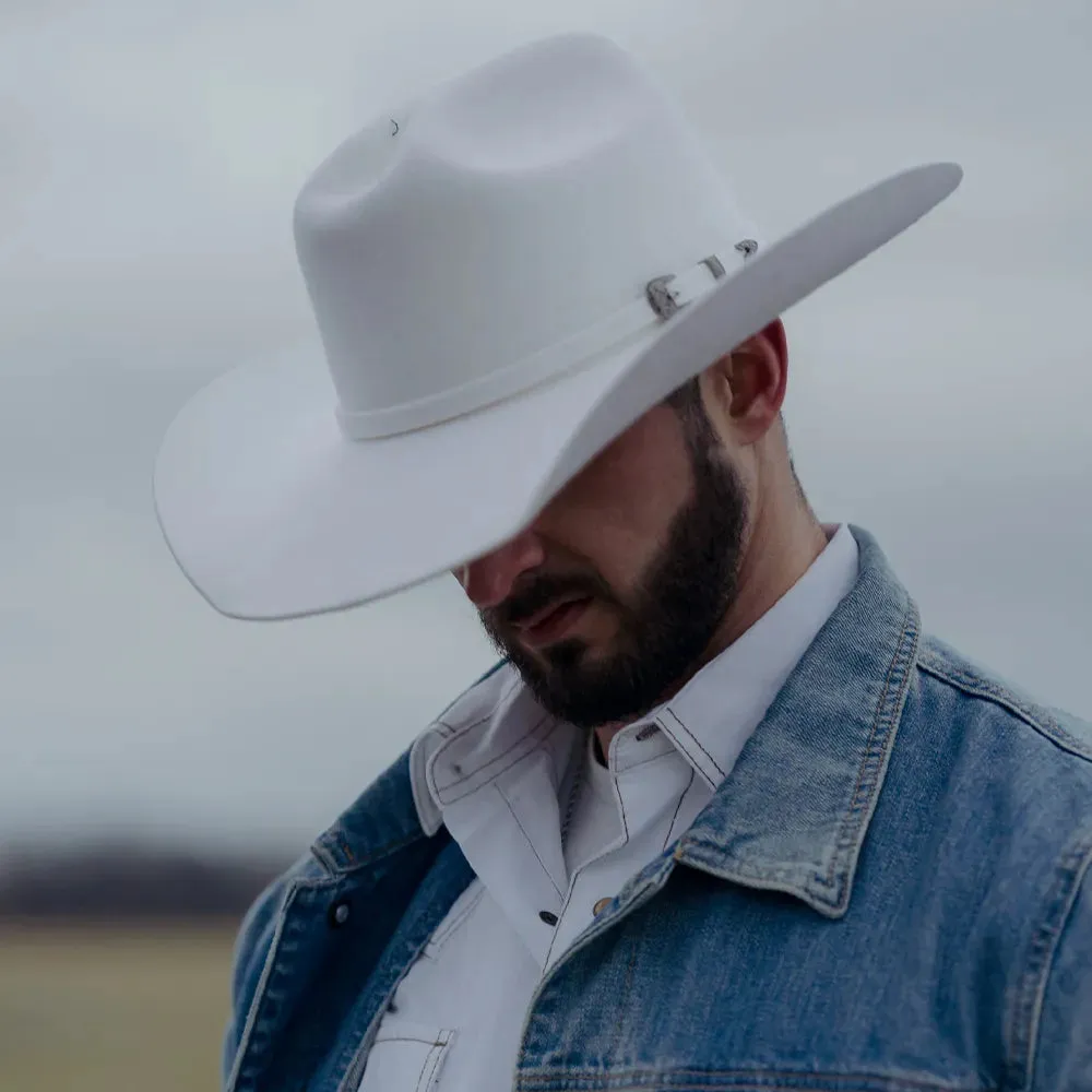 Cattleman | Mens White Felt Cowboy Hat sold by American Hat Makers product image thumbnail 2