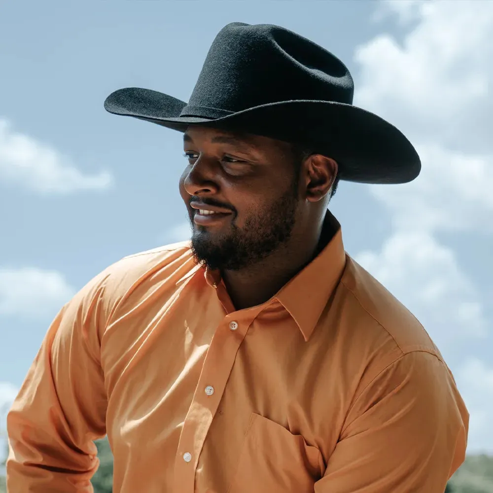 Cattleman | Mens Black Felt Cowboy Hat sold by American Hat Makers product image thumbnail 3
