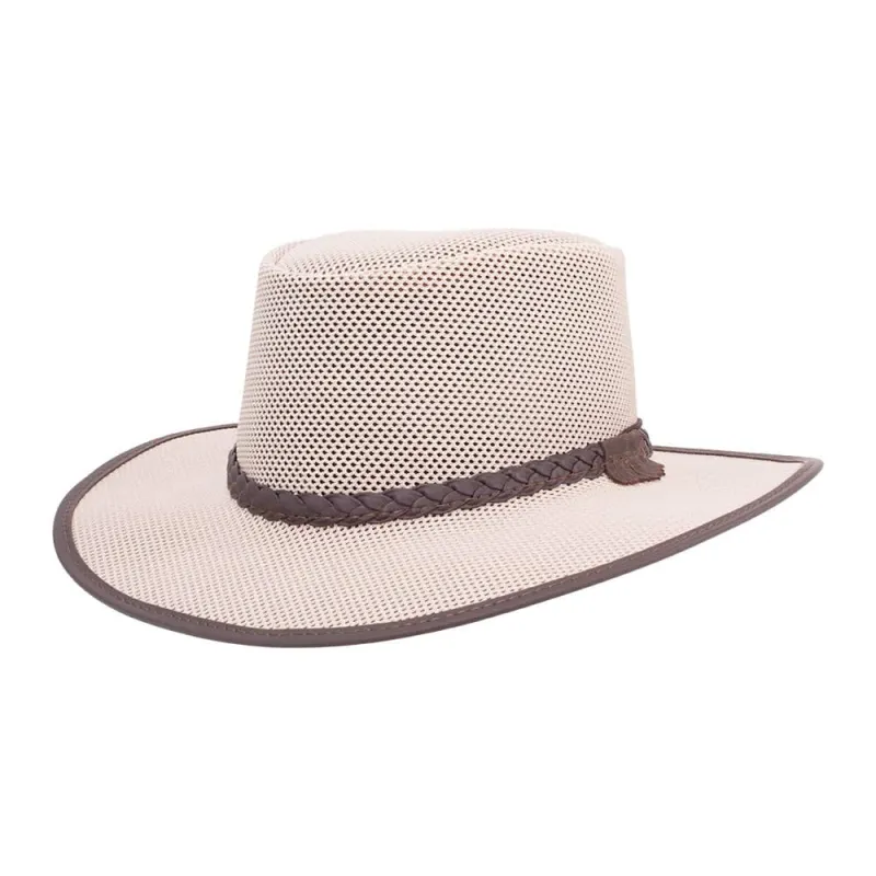 Soaker | Mens Eggshell Breathable Wide Brim Sun Hat made by American Hat Makers