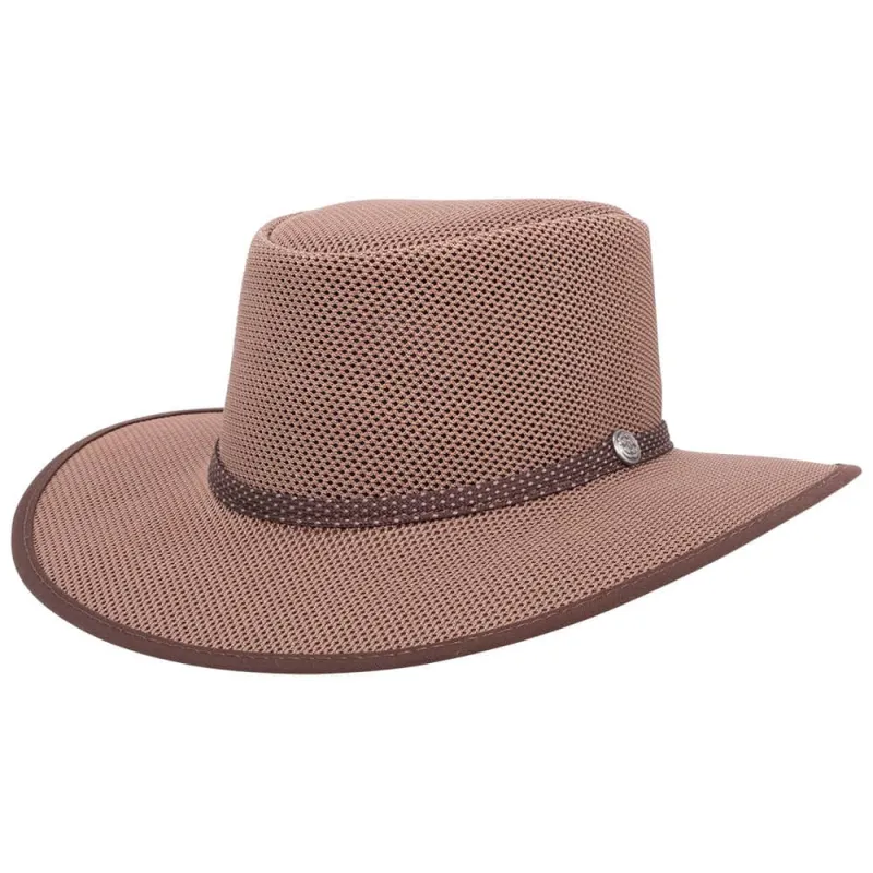 Cabana | Mens Walnut Breathable Wide Brim Sun Hat made by American Hat Makers