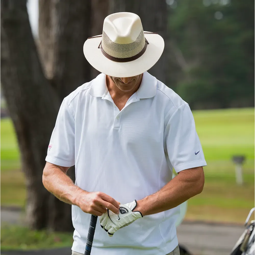 Milan | Mens Cream Firm Straw Fedora Hat sold by American Hat Makers product image thumbnail 2