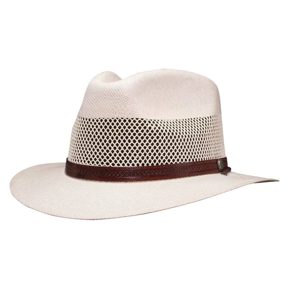 Milan | Womens Cream Firm Straw Fedora Hat sold by American Hat Makers product image thumbnail 2