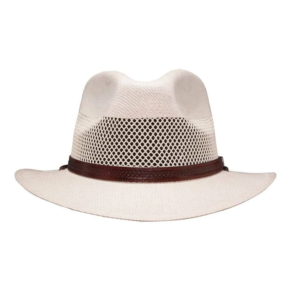 Milan | Womens Cream Firm Straw Fedora Hat sold by American Hat Makers product image thumbnail 5