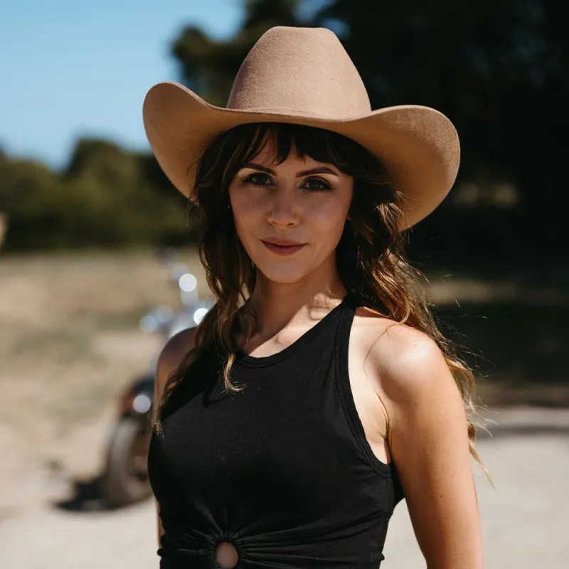 Cattleman | Womens Fawn Felt Cowgirl Hat made by American Hat Makers