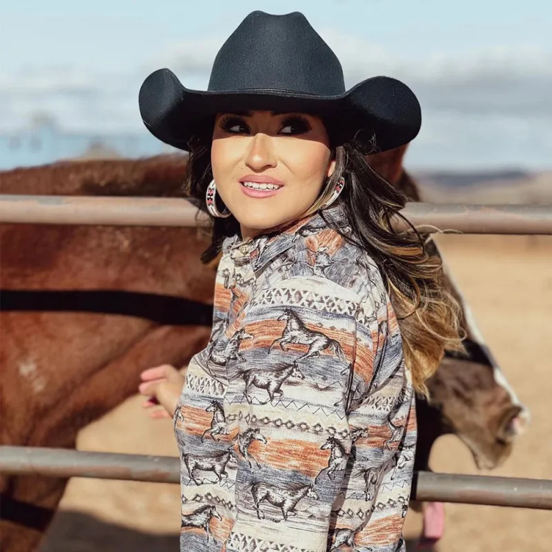 Cattleman | Womens Navy Felt Cowgirl Hat made by American Hat Makers