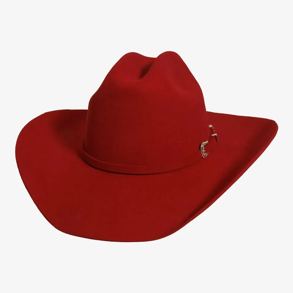 Cattleman | Womens Red Felt Cowgirl Hat sold by American Hat Makers product image thumbnail 2