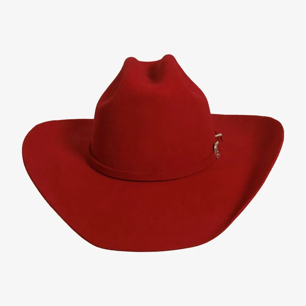 Cattleman | Womens Red Felt Cowgirl Hat sold by American Hat Makers product image thumbnail 5