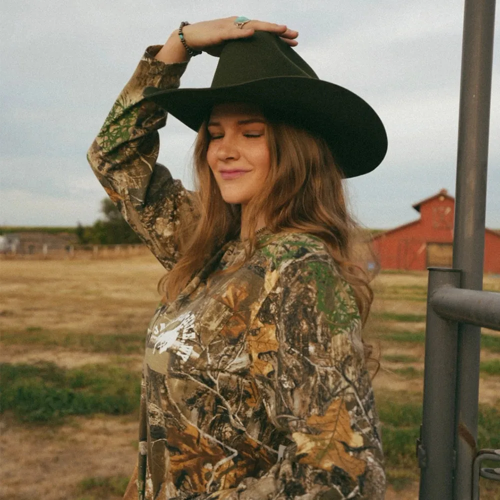 Cattleman | Womens Olive Felt Cowgirl Hat sold by American Hat Makers product image thumbnail 4