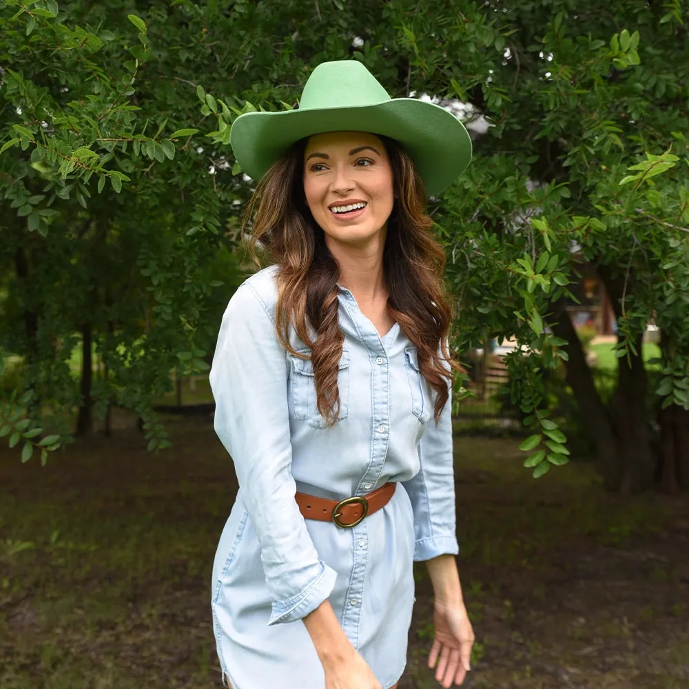 Cattleman | Womens Mint Felt Cowgirl Hat sold by American Hat Makers product image thumbnail 4