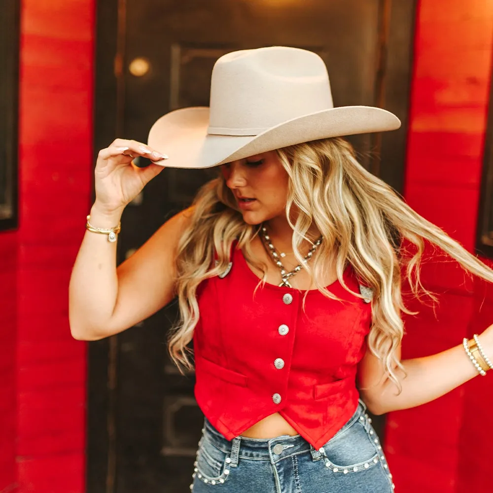 Cattleman | Womens Sand Felt Cowgirl Hat sold by American Hat Makers product image thumbnail 4