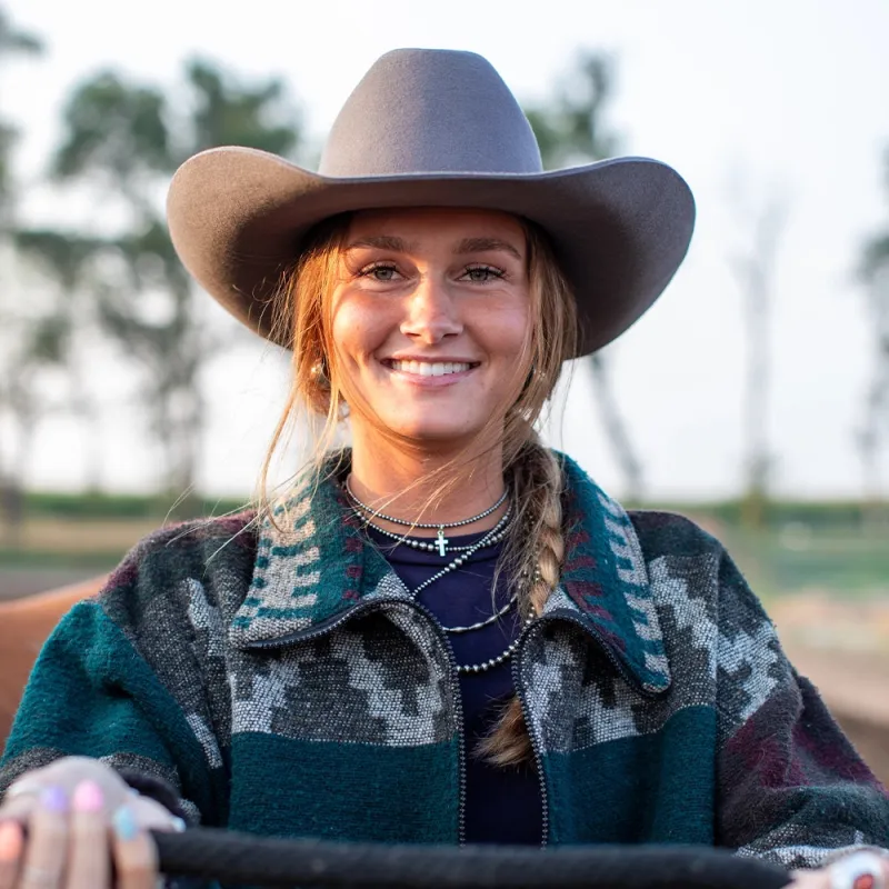 Cattleman | Womens Gunsmoke Gray Felt Cowgirl Hat made by American Hat Makers