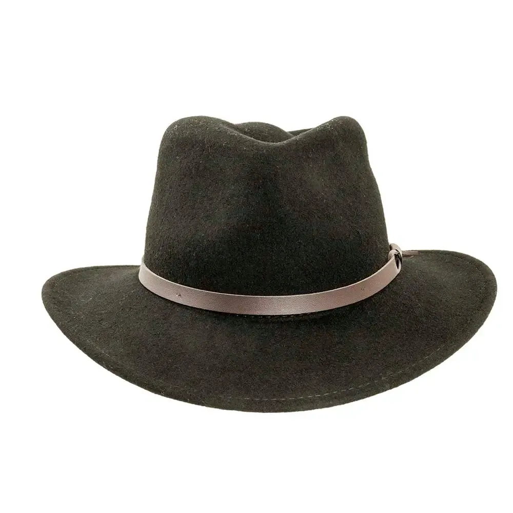 Pathfinder | Womens Black Wool Felt Outback Hat sold by American Hat Makers product image thumbnail 5