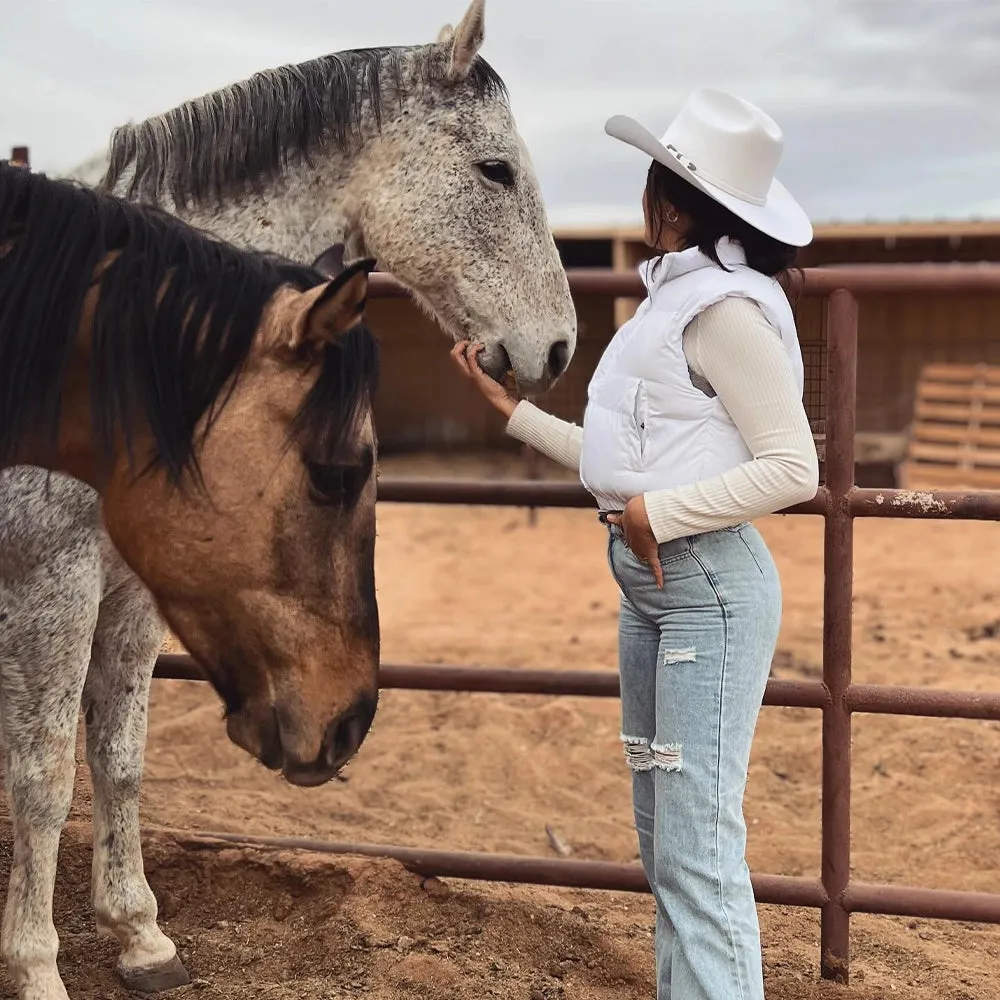 Cattleman | Womens White Felt Cowgirl Hat sold by American Hat Makers product image thumbnail 3