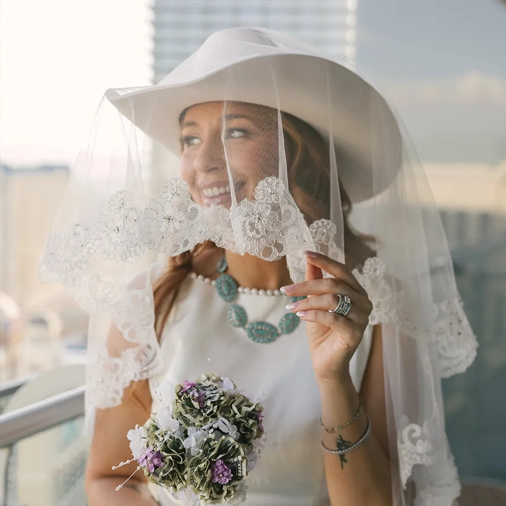 Cattleman | Womens White Felt Cowgirl Hat sold by American Hat Makers product image thumbnail 4