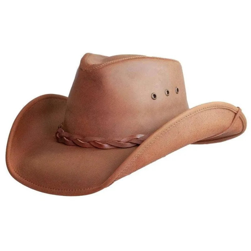 Hollywood | Mens Copper Leather Cowboy Hat made by American Hat Makers