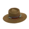 Trooper | Mens Wide Brim Felt Fedora Hat sold by American Hat Makers