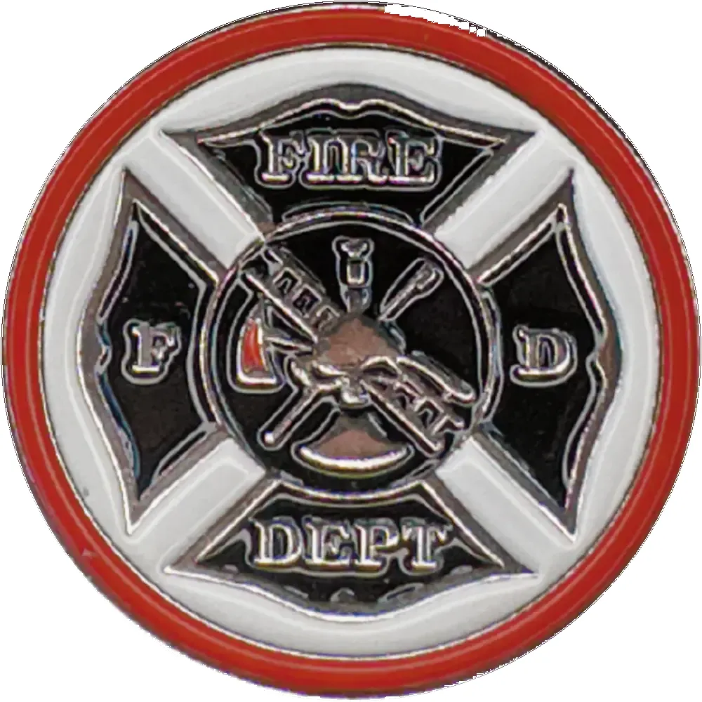 Fire Dept | Magnetic Hat Pin sold by American Hat Makers
