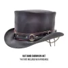 SR2 | Cowhide Leather Hat Band with Brass Rings sold by American Hat Makers