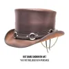 SR2 | Cowhide Leather Hat Band with Brass Rings sold by American Hat Makers