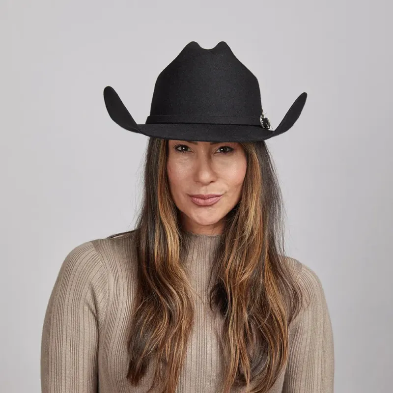 Cattleman | Womens Felt Cowgirl Hat with Western Hat Band sold by American Hat Makers