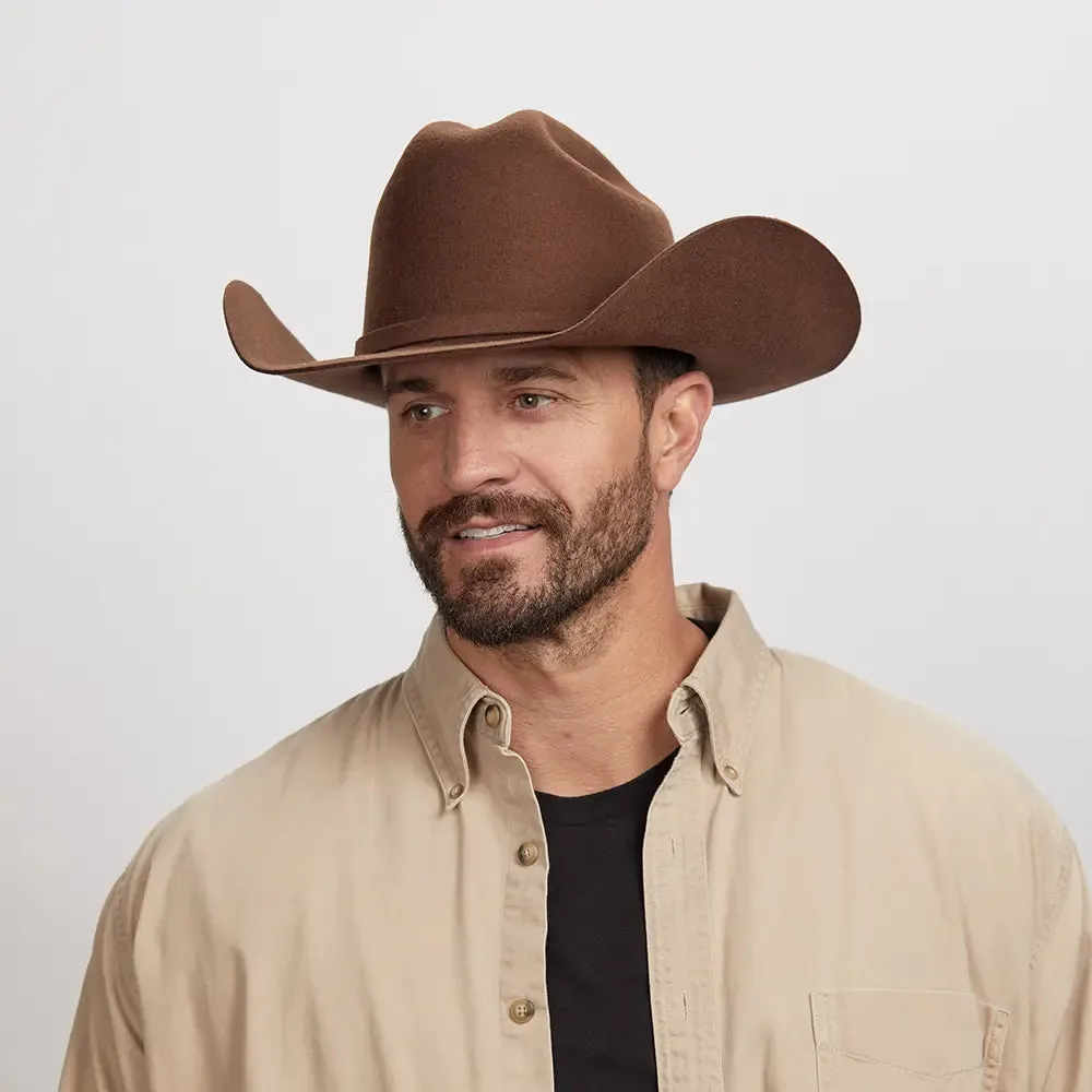 Cattleman Chocolate | Mens Felt Brown Cowboy Hat sold by American Hat Makers product image thumbnail 3