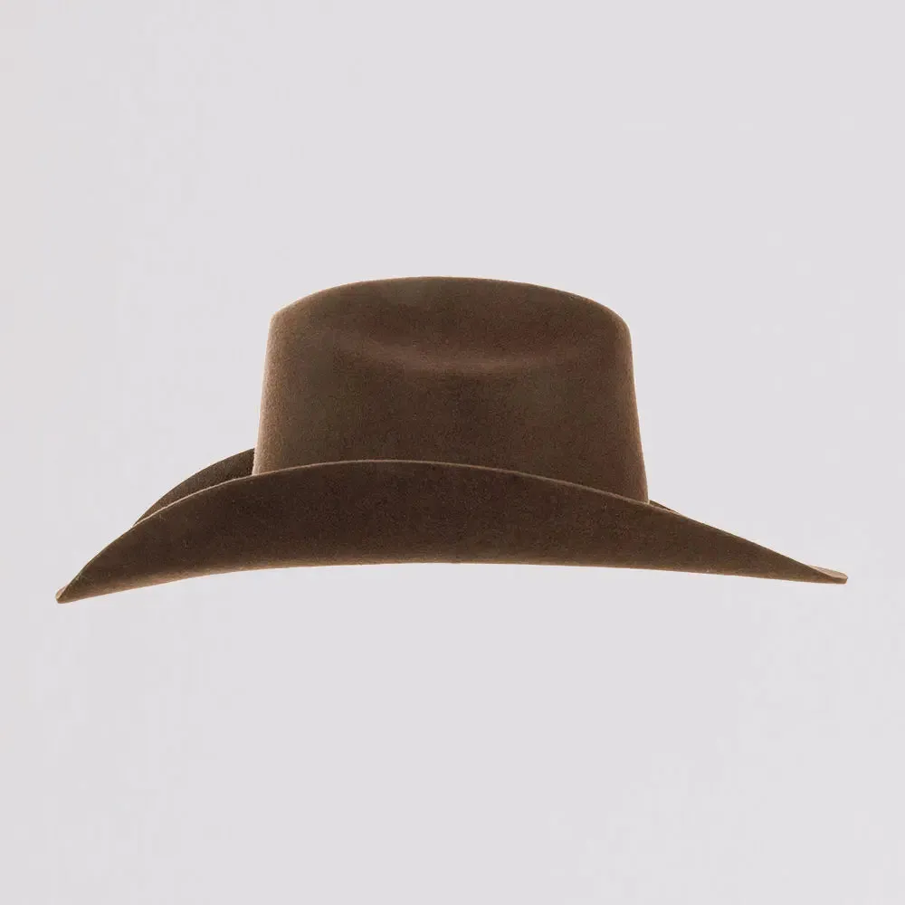 Cattleman Chocolate | Mens Felt Brown Cowboy Hat sold by American Hat Makers product image thumbnail 5