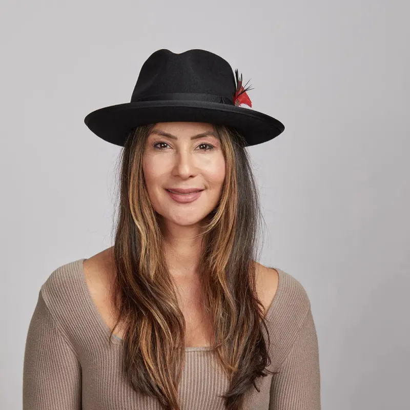 Filmore | Womens Felt Fedora Hat sold by American Hat Makers
