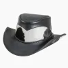 Pinto | Womens Leather Cowgirl Hat with Calf Accents sold by American Hat Makers
