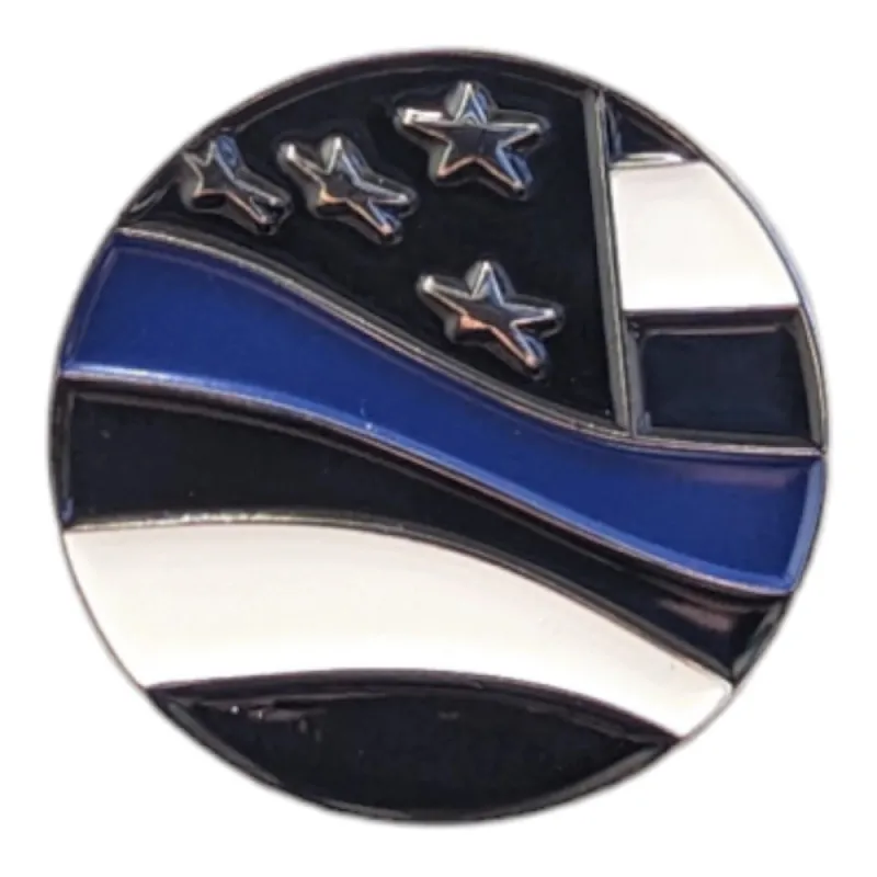 Flag Blue Line | Magnetic Hat Pin sold by American Hat Makers