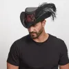 Reversible Ren | Mens Leather Festival Hat sold by American Hat Makers