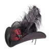 Reversible Ren | Mens Leather Festival Hat sold by American Hat Makers