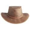 Crusher | Mens Crushable Leather Outback Hat sold by American Hat Makers