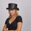 El Dorado Eye | Womens Leather Top Hat with Eye Hat Band sold by American Hat Makers